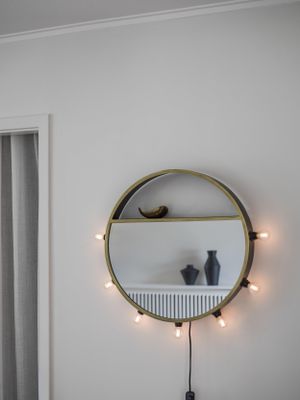 Bea Spegellampa Svart/guld 45cm Svart | PR Home