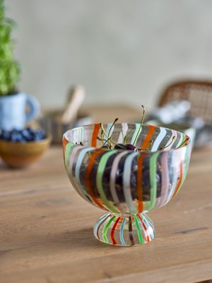 Skål Grön Glas Savya | Bloomingville