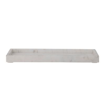 Bricka Vit Marmor Majsa | Bloomingville