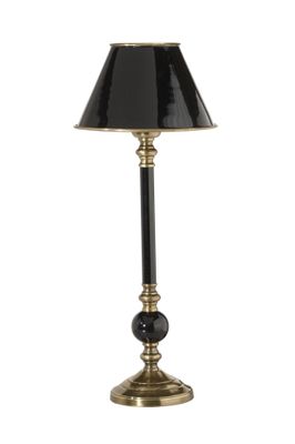 Abbey Lampfot Svart/Antikmäss 40cm Svart/mässing | PR Home