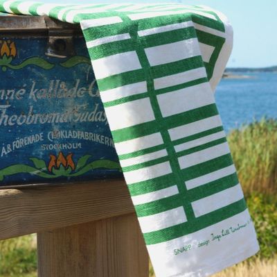 Snapp, Kökshandduk, Grön Almedahls