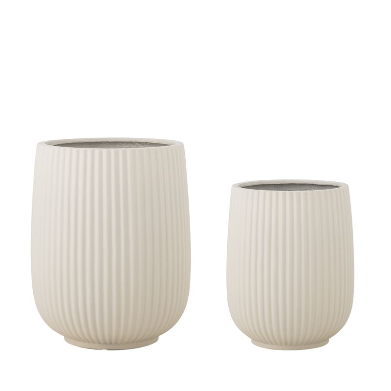 Selva Blomkruka Vit Magnesia Ø45cm Set om 2 Bloomingville