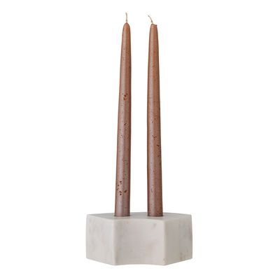 Ljusstake Vit Marmor Florida | Bloomingville