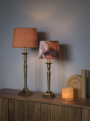Salong Lampfot Antikmässing 42cm | PR Home