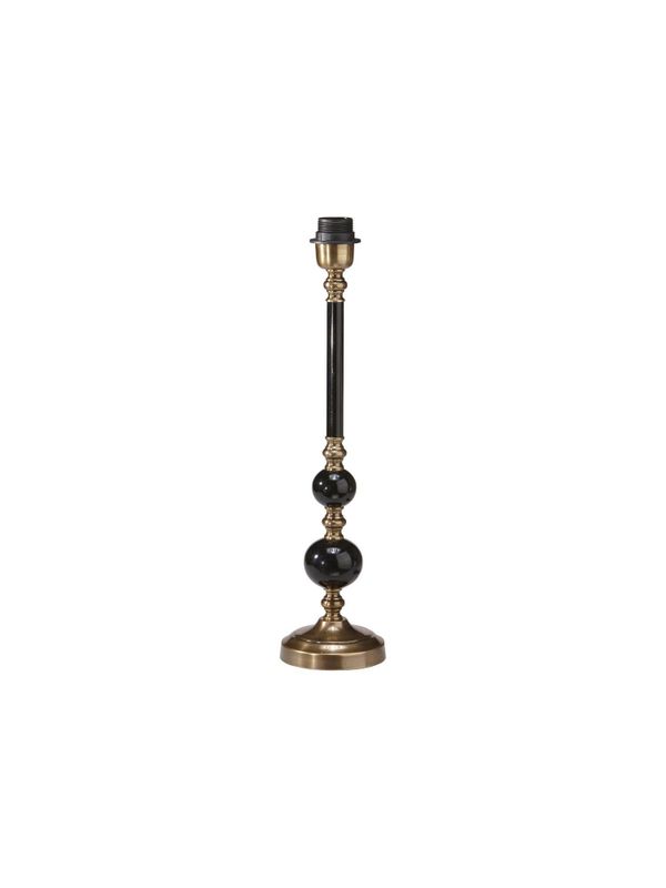 Abbey Lampfot Svart/Antikmäss 50cm Svart/mässing | PR Home