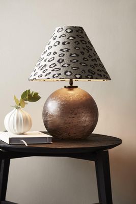 Jonna Lampfot Brun Vintage 32cm | PR Home