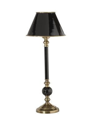 PR Home Bordslampa Abbey med lampskärm 49 cm Svart/mässing