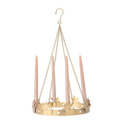 Adventsljusstake Guld Metall Elmir | Bloomingville