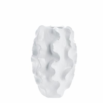 Lene Bjerre Sannia Vas Vit Keramik H37.5 cm