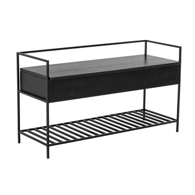 Abelone Bänk Svart FSC 100%® Mango H58cm Bloomingville
