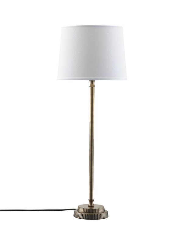 Kent Bordslampa med Vit Skärm 59cm Brons | PR Home