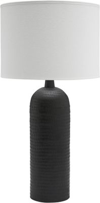Riley Lampfot Matt Svart 38cm | PR Home