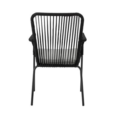 Santino Matstol Svart Metall H87cm Bloomingville