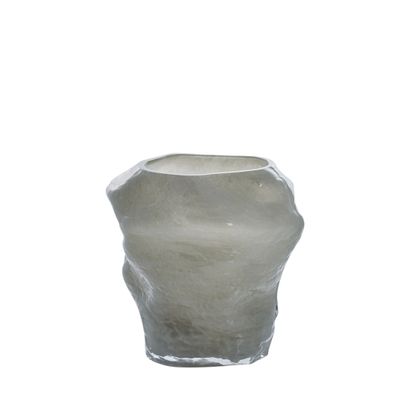 Lene Bjerre Marinella Vas Silvergrå Glas H19.5 cm