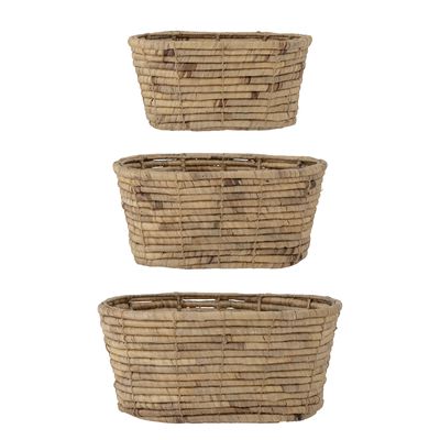 Barba Korg Natur Vattenhyacint H20cm Set om 3 Bloomingville