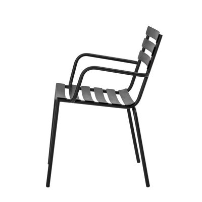 Matsalsstol Svart Galvaniserad metall Monsi | Bloomingville