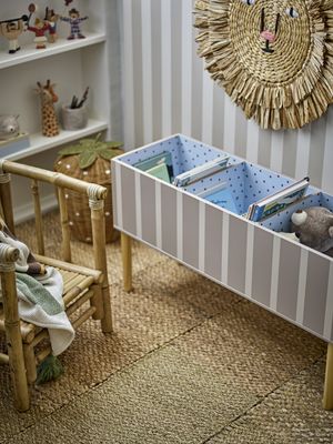 Bloomingville Salam Bokställ, Brun, Mdf L90xH50xW30 cm