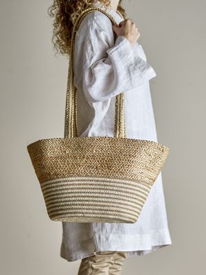 Simona Shoppingbag Natur Jute H28cm Bloomingville