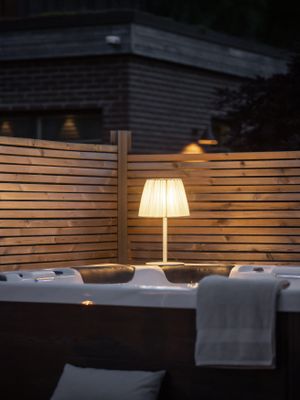 PR Home Agnar Bordslampa Outdoor Beige Höjd 57 cm