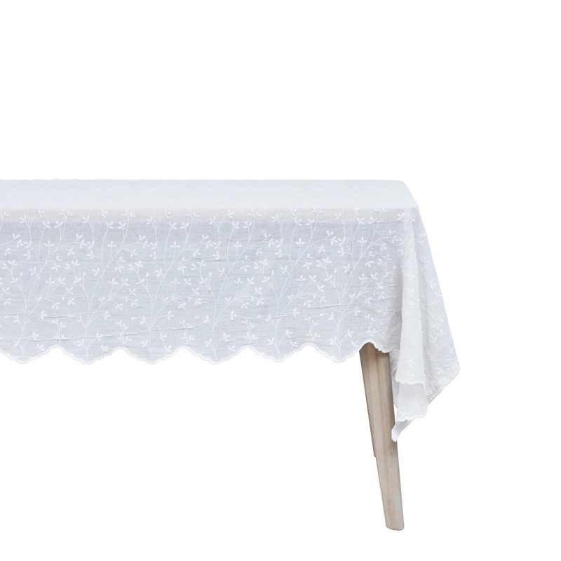 Eloise Bordsduk Benvit Polyester Lene Bjerre