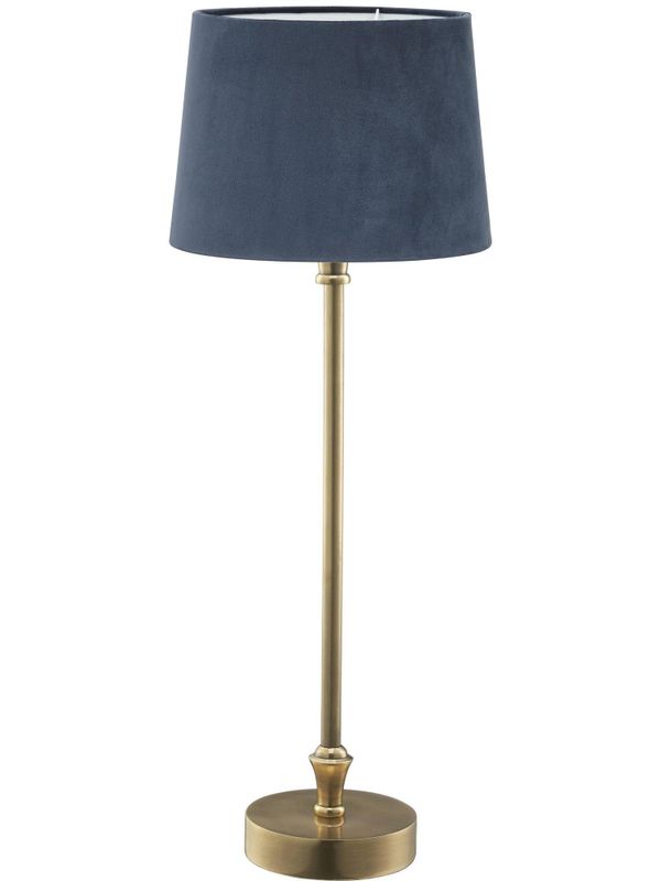 Liam Bordslampa med blå Skärm 59cm Guld | PR Home