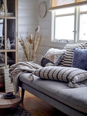 Korg med lock Svart Bambu Jacob Set om 3 | Bloomingville