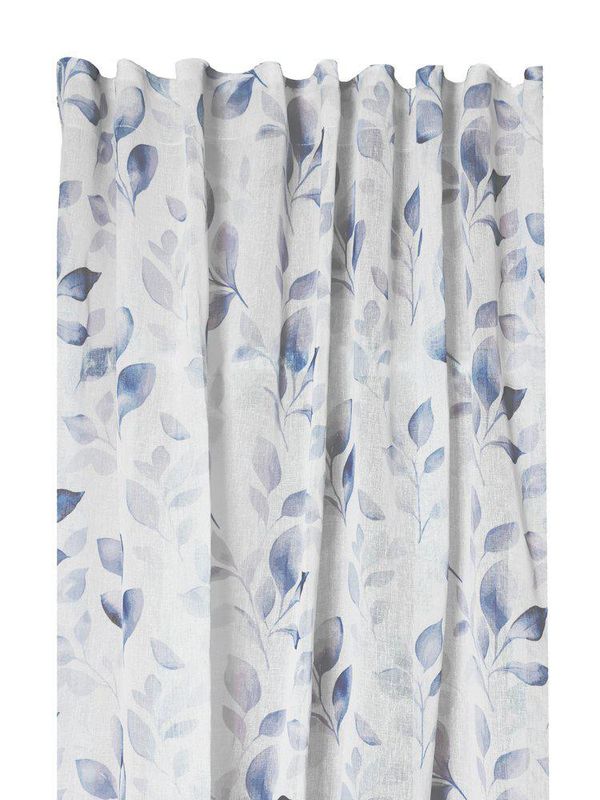 Svanefors Silje Gardin 2-pack Blå 140x250 cm