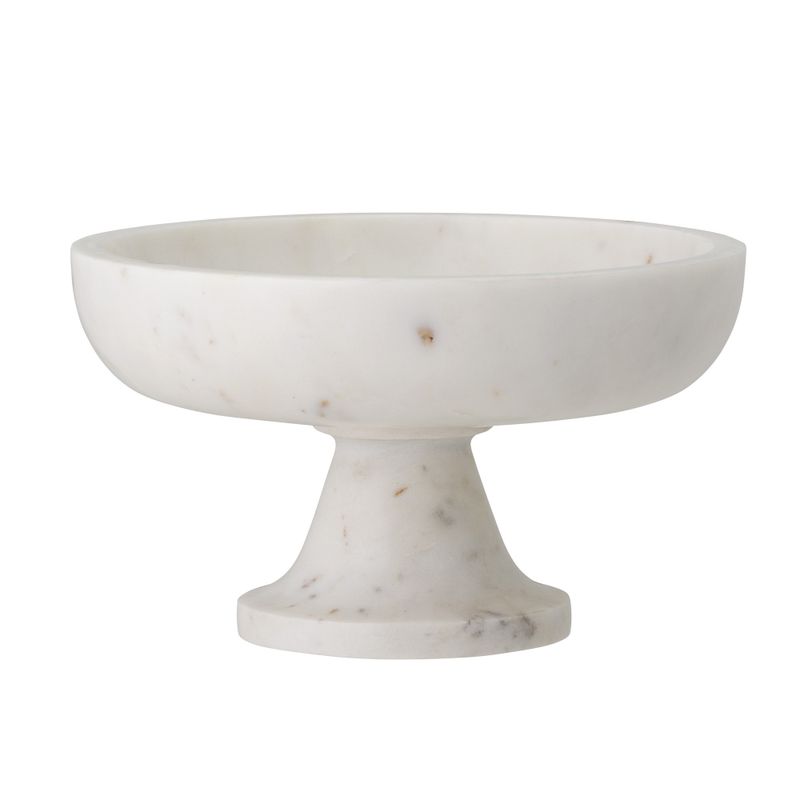 Eris Piedestal skål Vit Marmor 165 ml Bloomingville