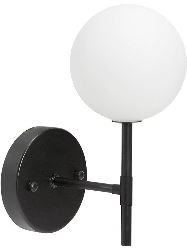 PR Home Sigma S Vägglampa Svart Opal, 25cm