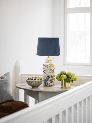 PR Home Li Na Lampfot Vit/mönstrad 46cm