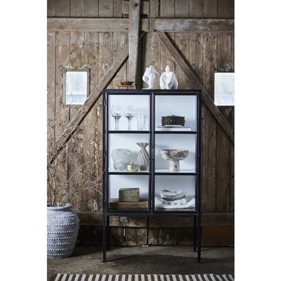 Lene Bjerre Marinella Vas Silvergrå Glas H19.5 cm