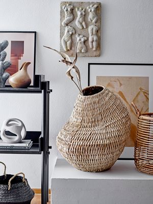 Korg Svart Sjösäv Floria | Bloomingville