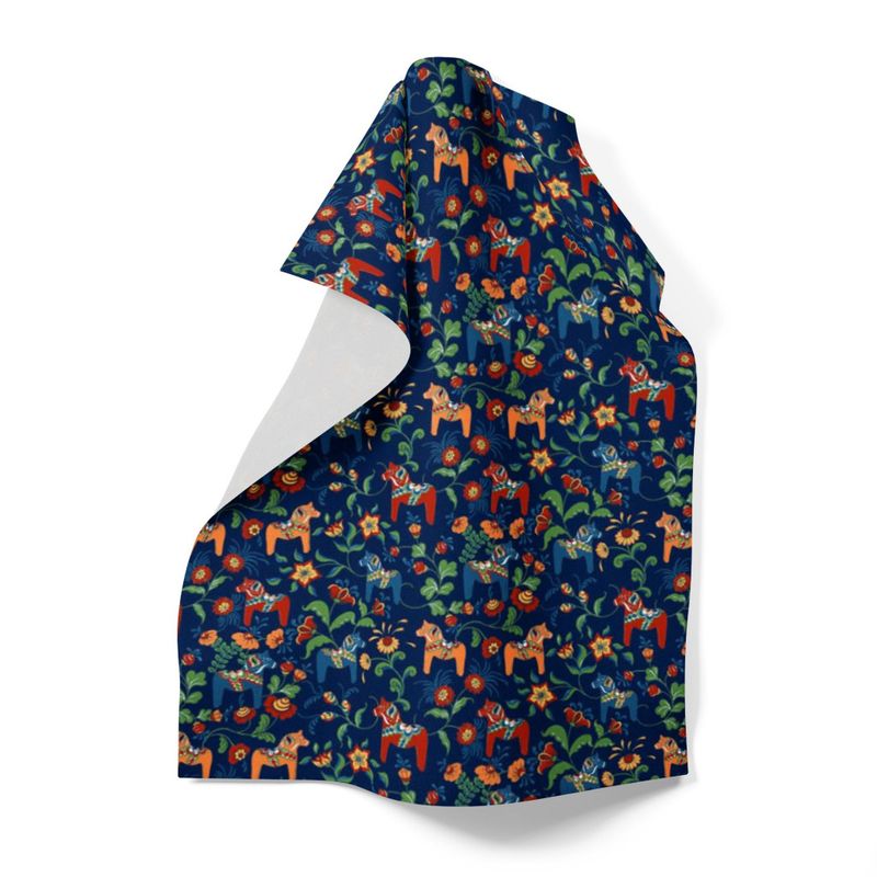 Leksand Mini mörkblå handduk Arvidssons Textil