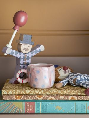 Bloomingville Nini Mugg, Rosa, Stengods Ø6,5xH5 cm