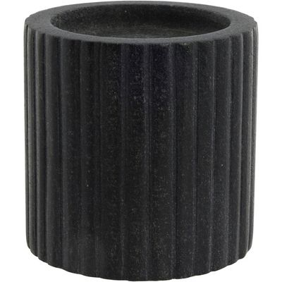 Lene Bjerre Eliana Ljusstake Svart Marmor H10 cm