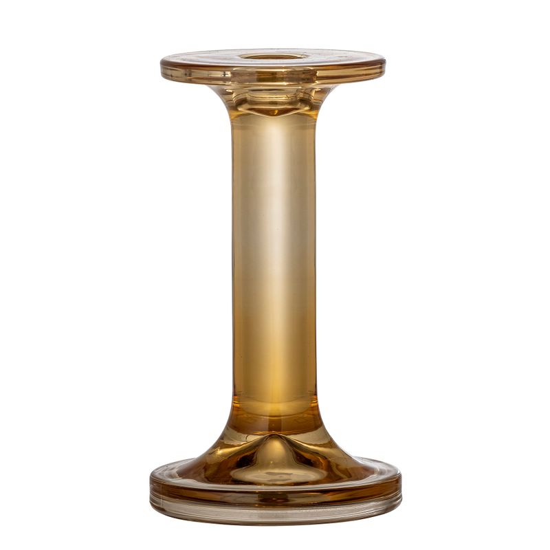 Ljusstake Brun Glas Jamey | Bloomingville