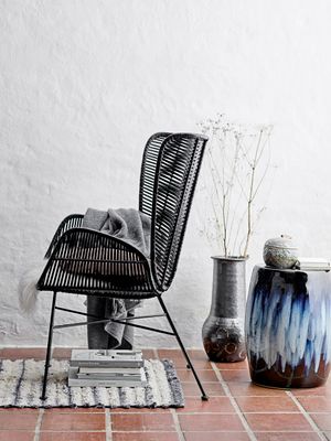 Dekorationsvas Svart Terrakotta Gorm | Bloomingville