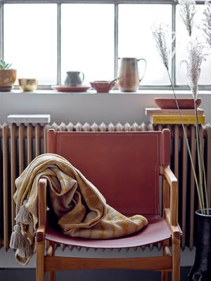 Fåtölj Brun Läder Ollie | Bloomingville