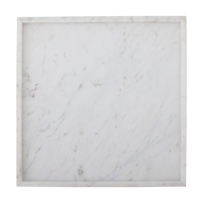 Bricka Vit Marmor Majsa | Bloomingville