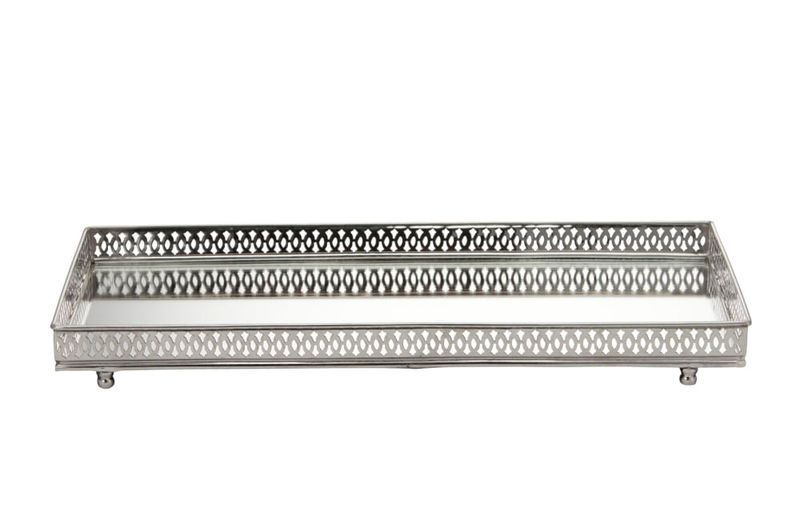 Bricka Bethel Silver/Klar Mässing/Glas Lene Bjerre