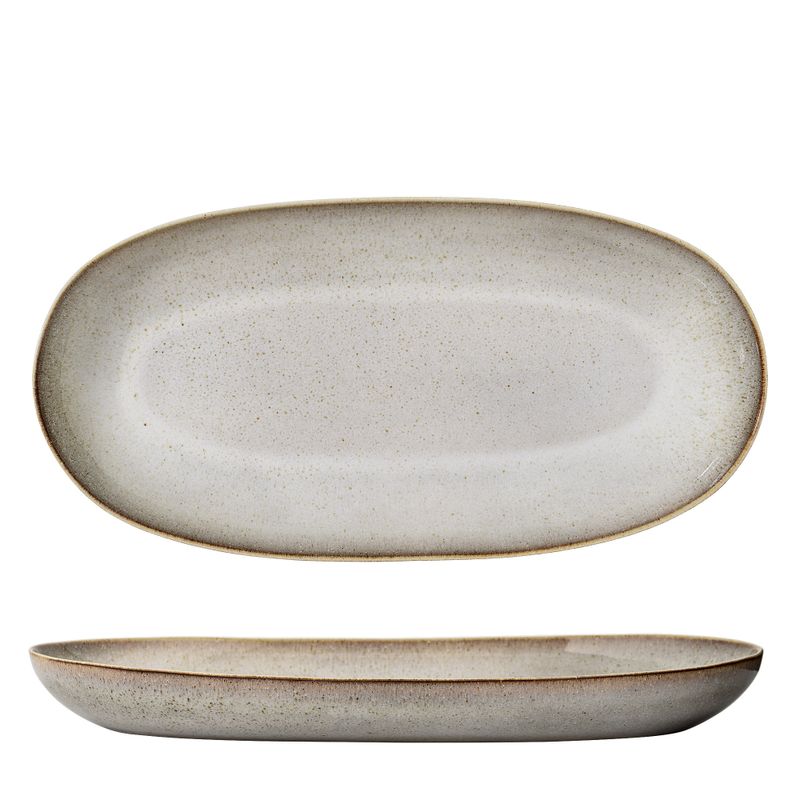 Sandrine Serveringstallrik Natur Stengods L42cm Bloomingville