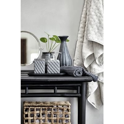 Lene Bjerre Portia Dispenser H16 cm Mörkgrå/Silver