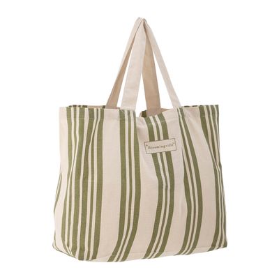 Shoppingväska Grön Bomull Trina | Bloomingville