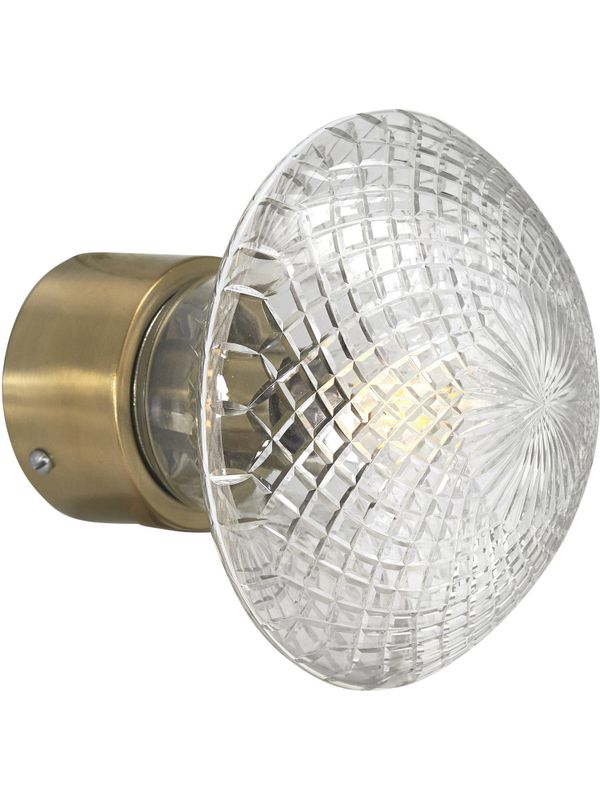 Juliette Vägglampa Klar/mässing diam 16 Klar | PR Home