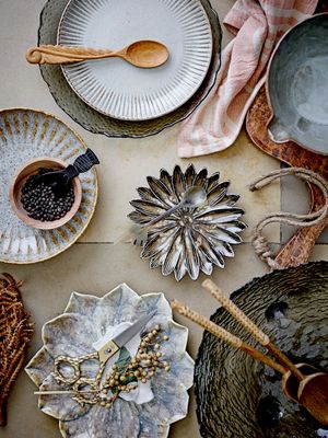 Djup tallrik Natur Stengods | Bloomingville Creative