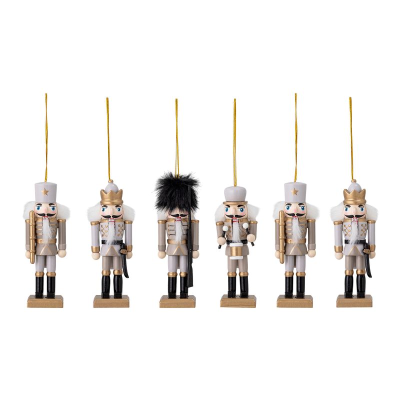 Prydnad Guld Furu Nikita Set om 6 | Bloomingville