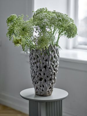 Eunice Dekorationsvas Vit Stengods Ø22.5 cm Bloomingville