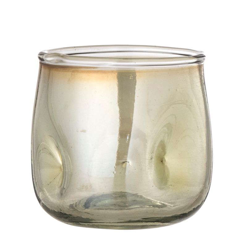 Värmeljushållare Grön Glas Idalina | Bloomingville