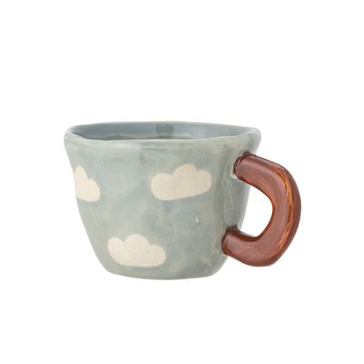 Bloomingville Nini Mugg, Blå, Stengods Ø7,5xH5,5 cm