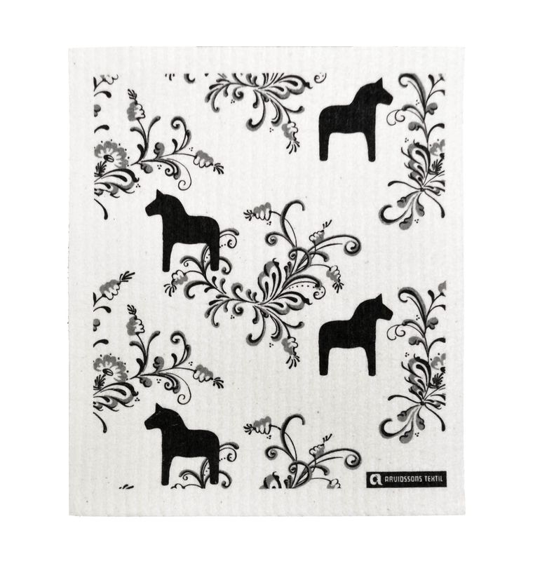Kurbits Mini vit/svart disktrasa Arvidssons Textil